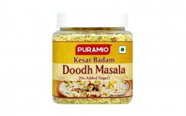 Puramio Kesar Badam Doodh Masala (No Added Sugar)  Plastic Jar  125 grams